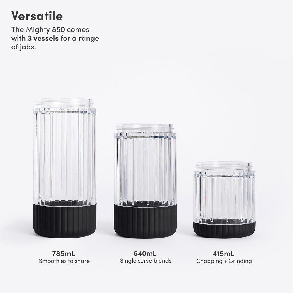 Mighty Plus 850 blender - Carbon Black